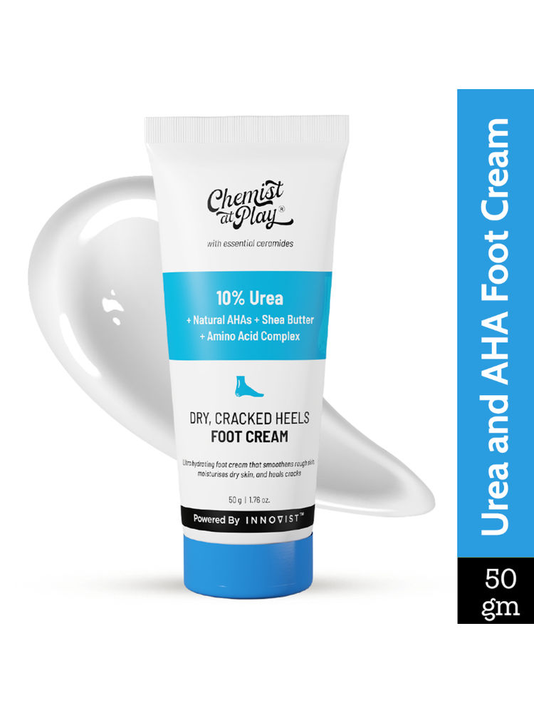 Chemist At Play 10% Urea Foot Cream For Cracked Heels & Diabetic Foot Up to 24 Hours Of Moisturization