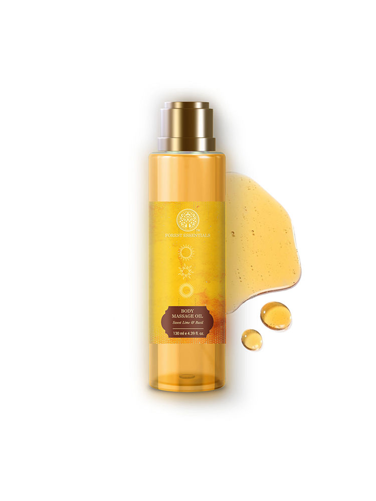 Forest Essentials Sweet Lime & Basil Ayurvedic Body Massage Oil-image-49