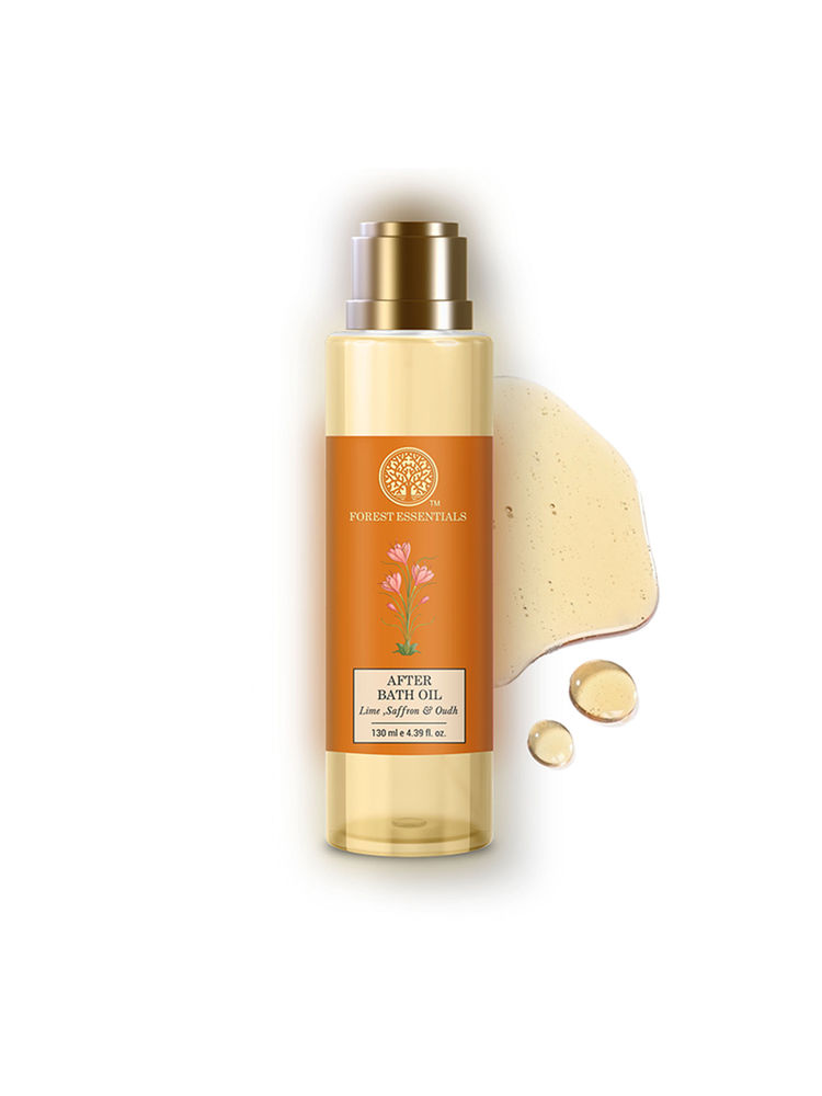 Forest Essentials Lime Saffron & Oudh Natural After Bath Oil