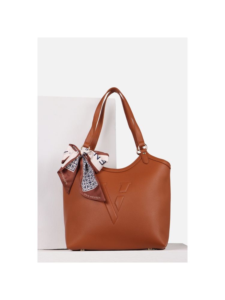 Van Heusen Women Brown Textured Casual Handbag-picture-35