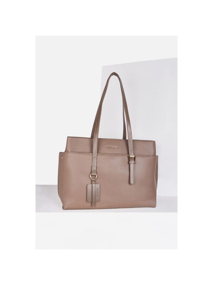 Van Heusen Women Brown Solid Casual Tote Bag-picture-25