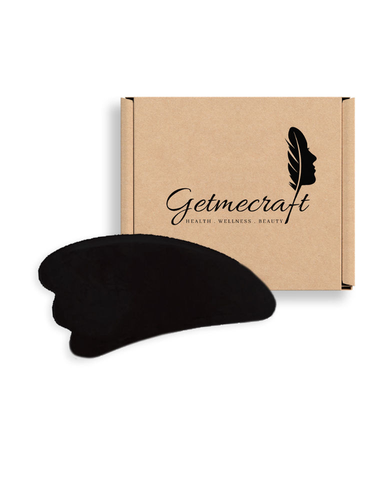 Getmecraft Black Obsidian Wing Shape Gua Sha Facial Massage Tool-image-13