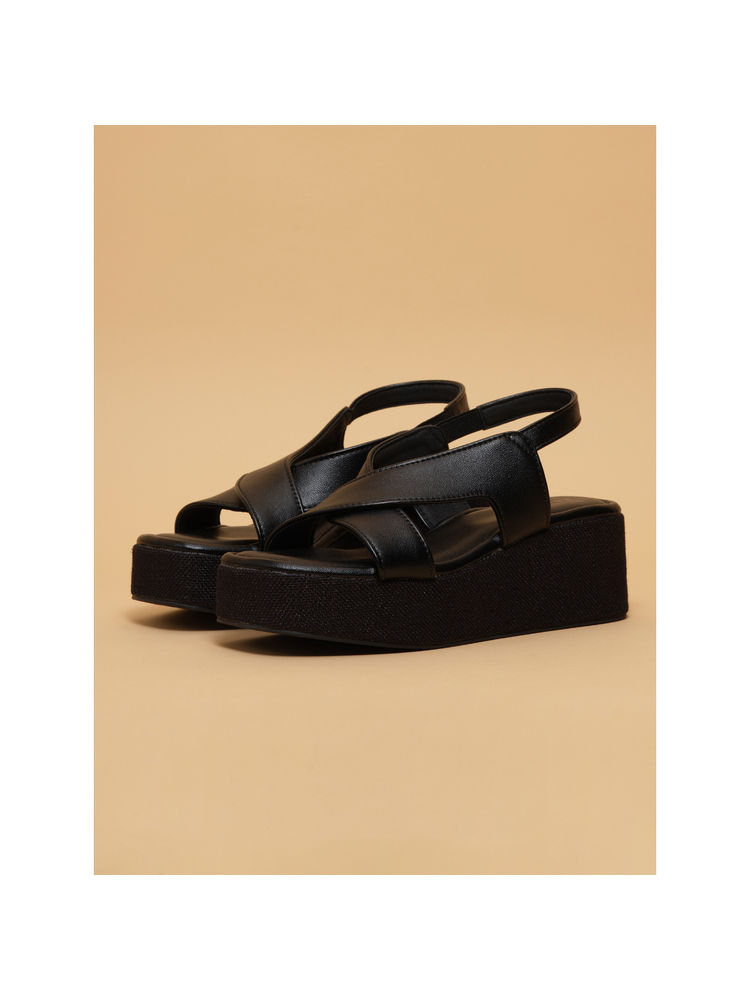 Eridani Circe Casual Wedges Black-image-6