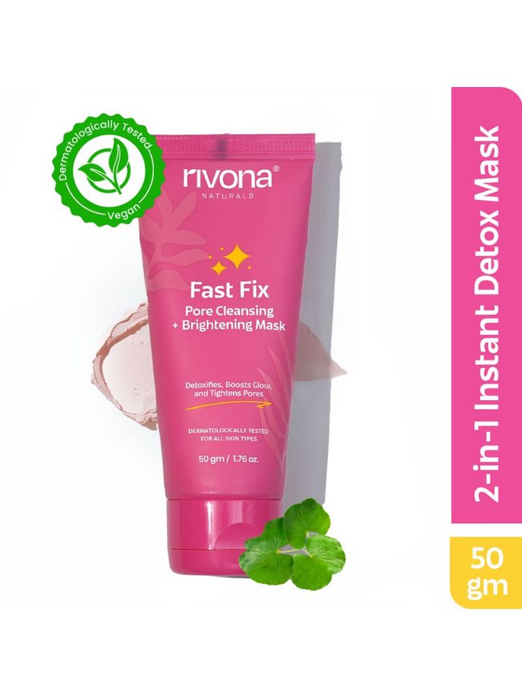 Rivona Naturals 2-In-1 Face Mask - Instant Brightening Face Mask | Pore Cleansing Face Mask-image-41