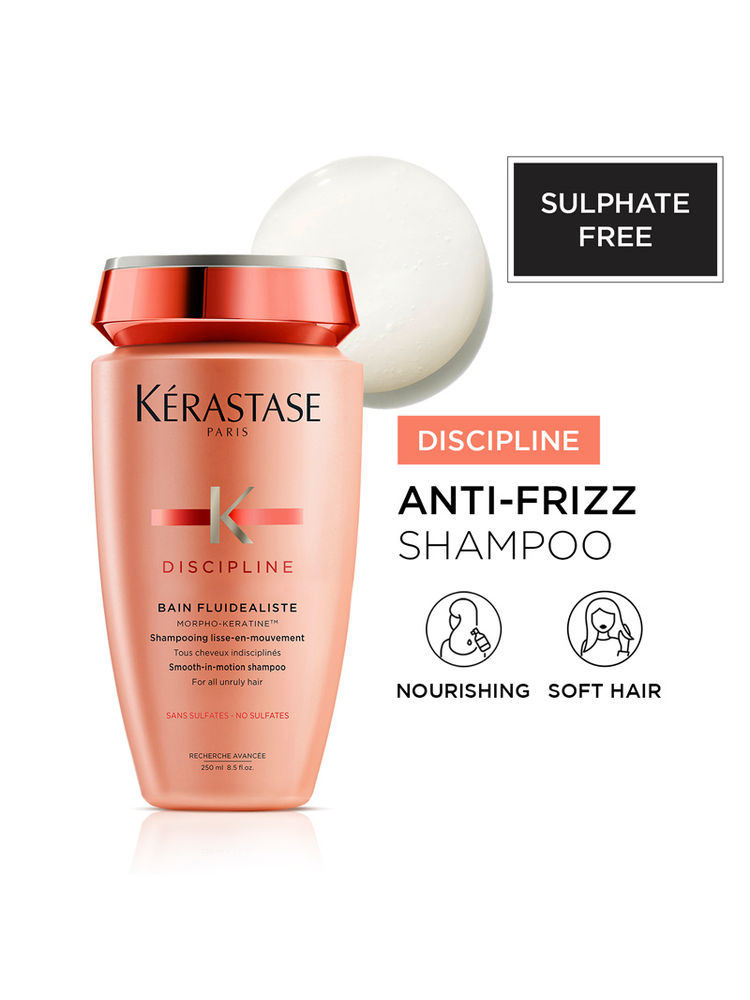 Kerastase Bain Discipline Fluidealiste Gentle Shampoo For Frizzy Hair, With Morpho Keratine