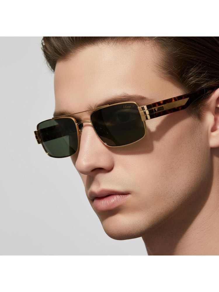 Vintage Unisex Chapter Green Lens Sunglasses (55)-image-36