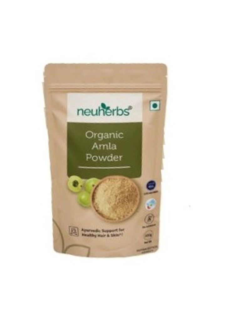 Neuherbs Organic Amla Powder for Healthy Hair and Skin with Vitamin C and No Added Preservatives