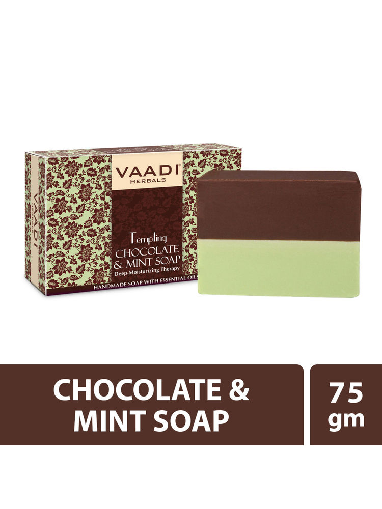 Vaadi Herbals Tempting Chocolate & Mint Soap-Deep Moisturising Therapy-picture-9