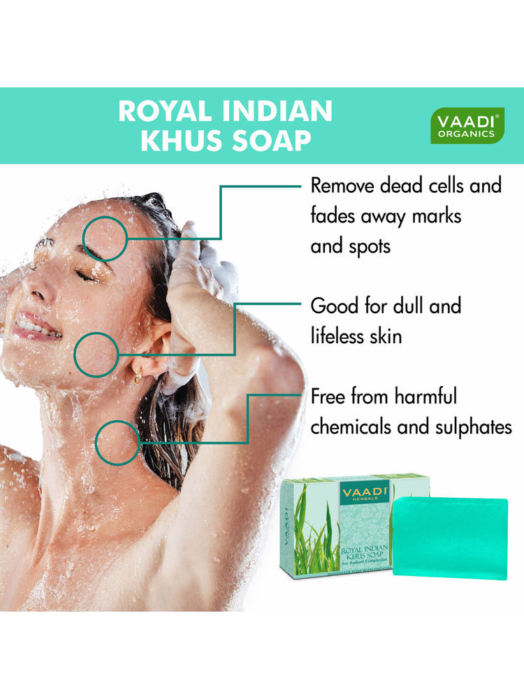 Vaadi Herbals Value Pack Of 6 Royal Indian Khus Soap-picture-17