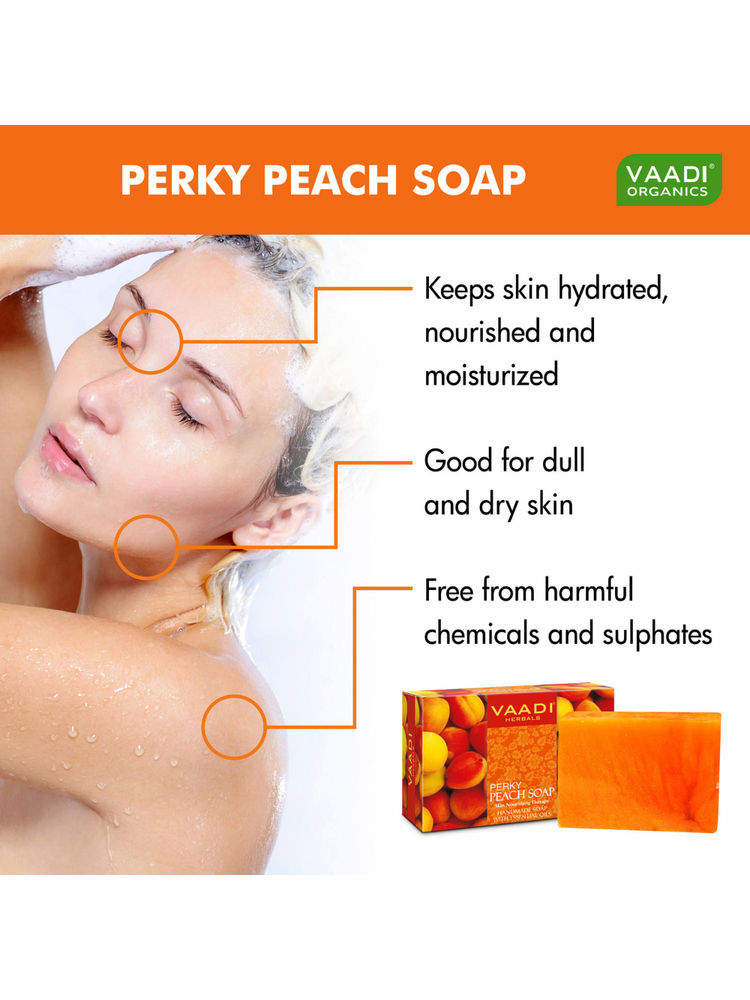 Vaadi Herbals Super Value Pack Of 6 Perky Peach Soap-picture-42