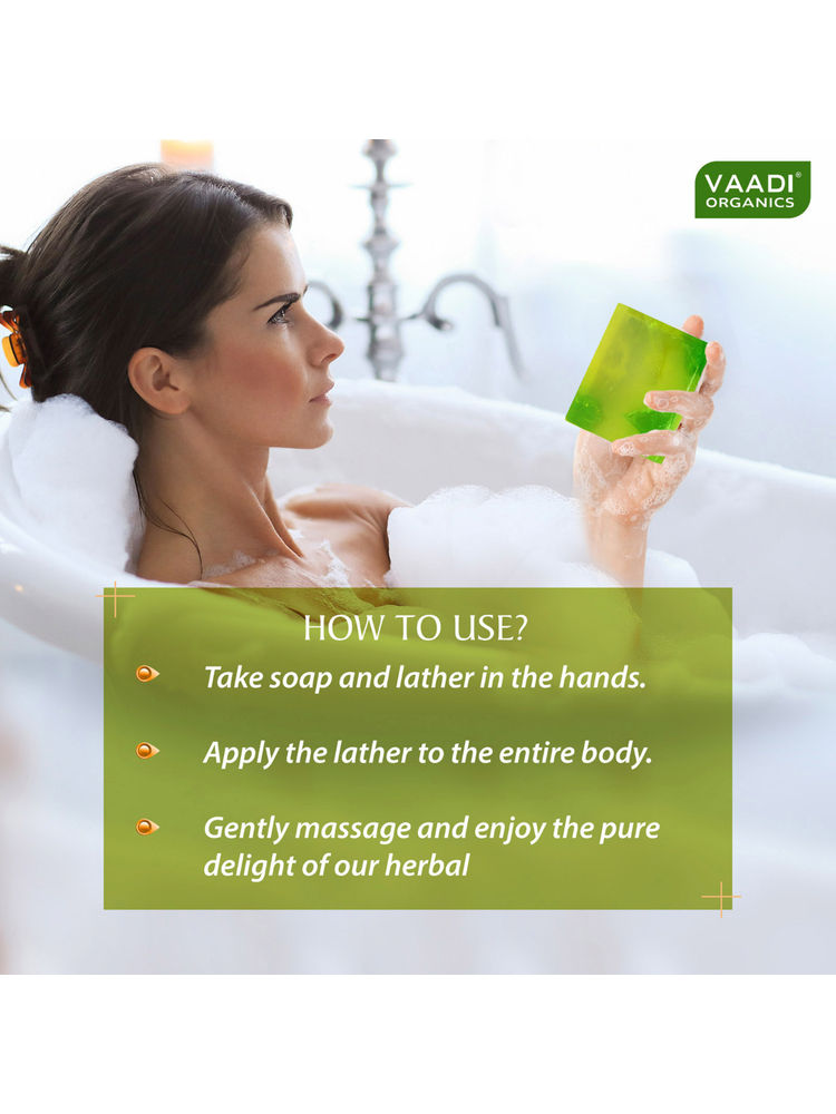 Vaadi Herbals Super Value Pack Of 6 Exotic Kiwi Soap With Green Apple Extract-image-8