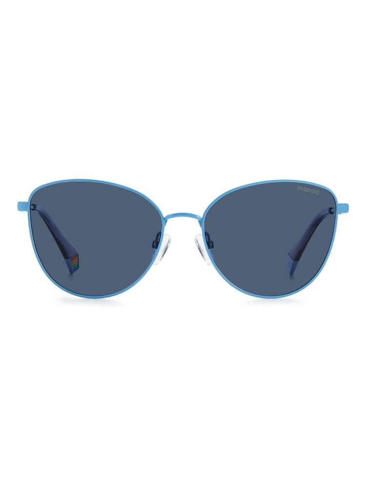 Polaroid Women UV Protected Polarized Full Rim Blue Lens Cat Eye Sunglasses - 205329MVU55C3 (55)-image-32