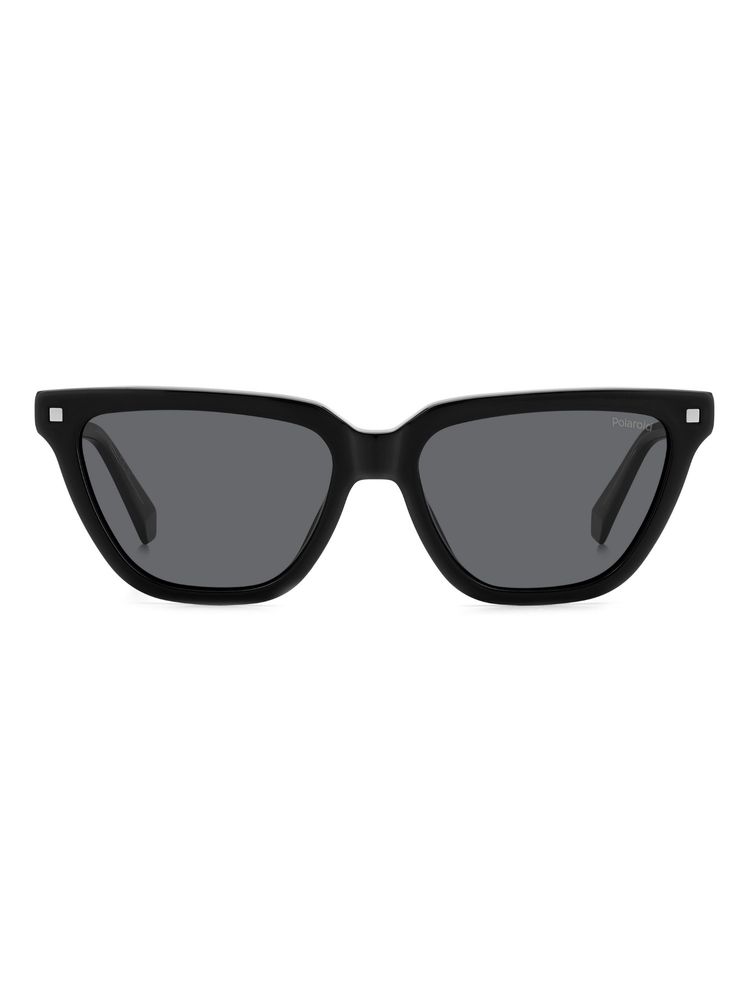 Polaroid Women UV Protected Polarized Full Rim Grey Lens Rectangle Sunglasses - 20636680755M9 (55)-picture-39