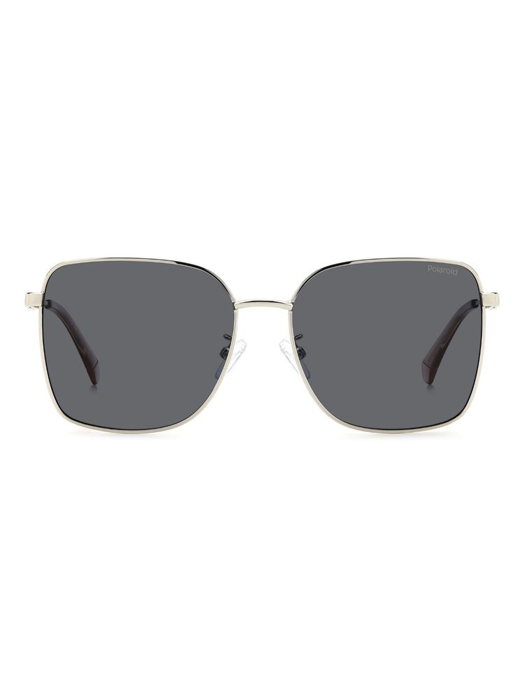 Polaroid Women UV Protected Polarized Full Rim Grey Lens Square Sunglasses - 20640901058M9 (58)-picture-38