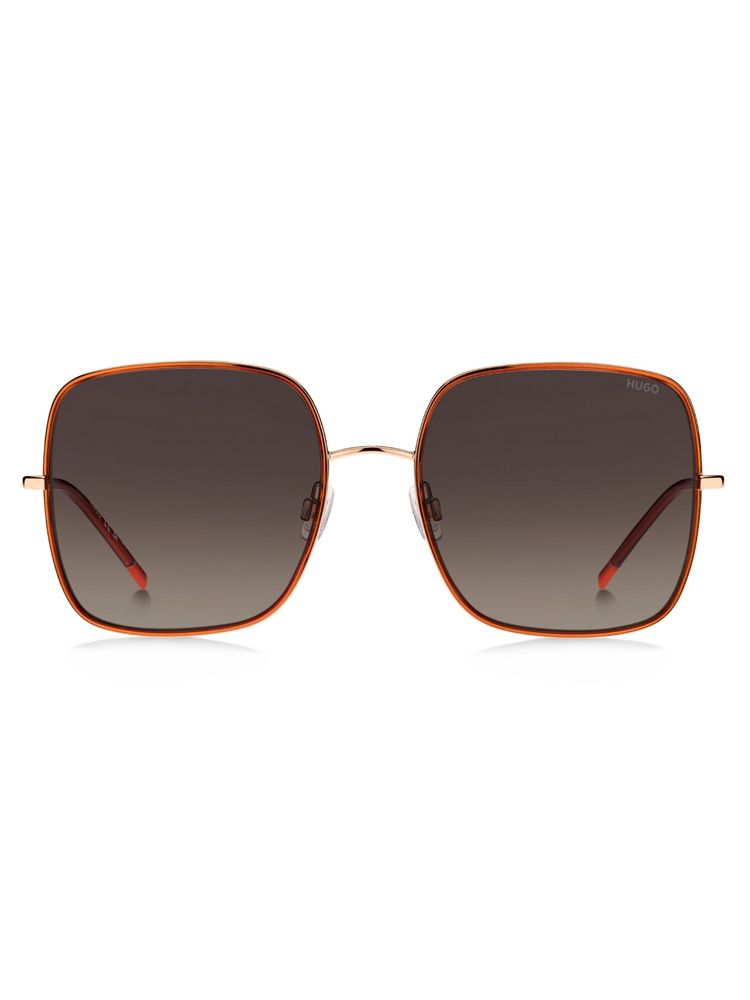 Hugo Women UV Protected Polarized Full Rim Brown Lens Square Sunglasses - 207069OFY58HA (58)-image-16