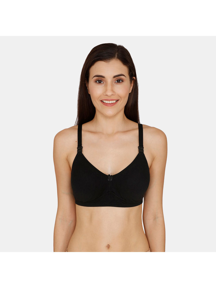 Nejo Feeding Bra Non Padded With Removable Pads - Black-image-15