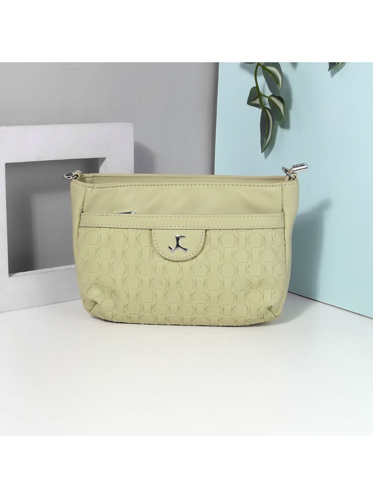 Mochi Women Faux Leather Green Sling Bag-picture-26