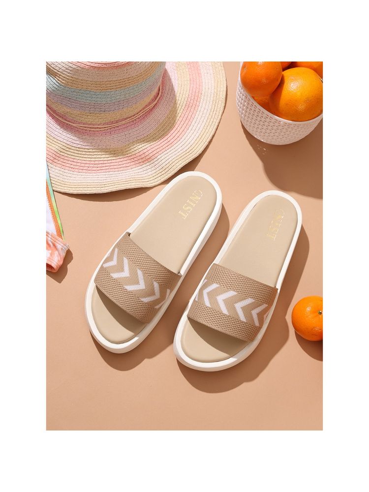 GNIST Flatform Beige Platform Wedges-image-41