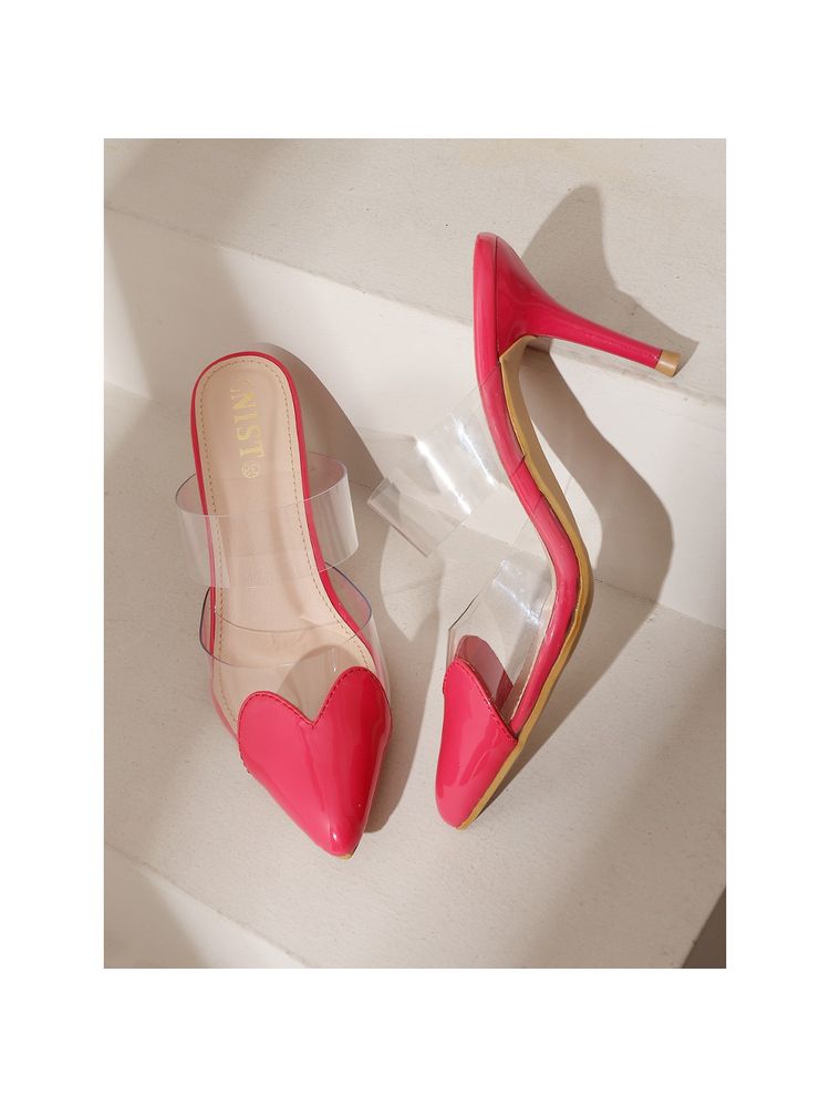 GNIST Love Heart Transparent Red Heels-picture-28
