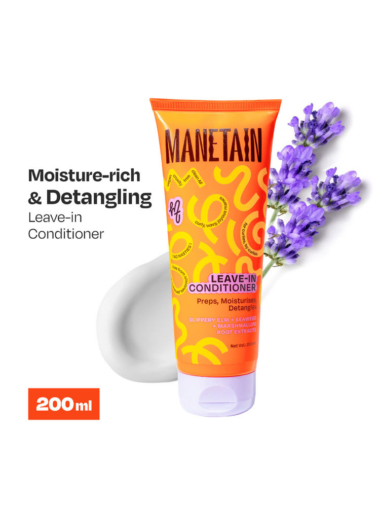 Manetain Leave-In Conditioner For Curly Hair - Lightweight, Moisturizing & Curl-Enhancing