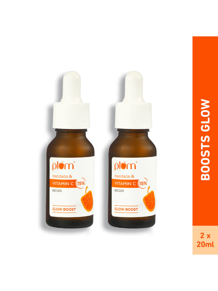 Plum 15% Vitamin C Glow Face Serum - Pack Of 2