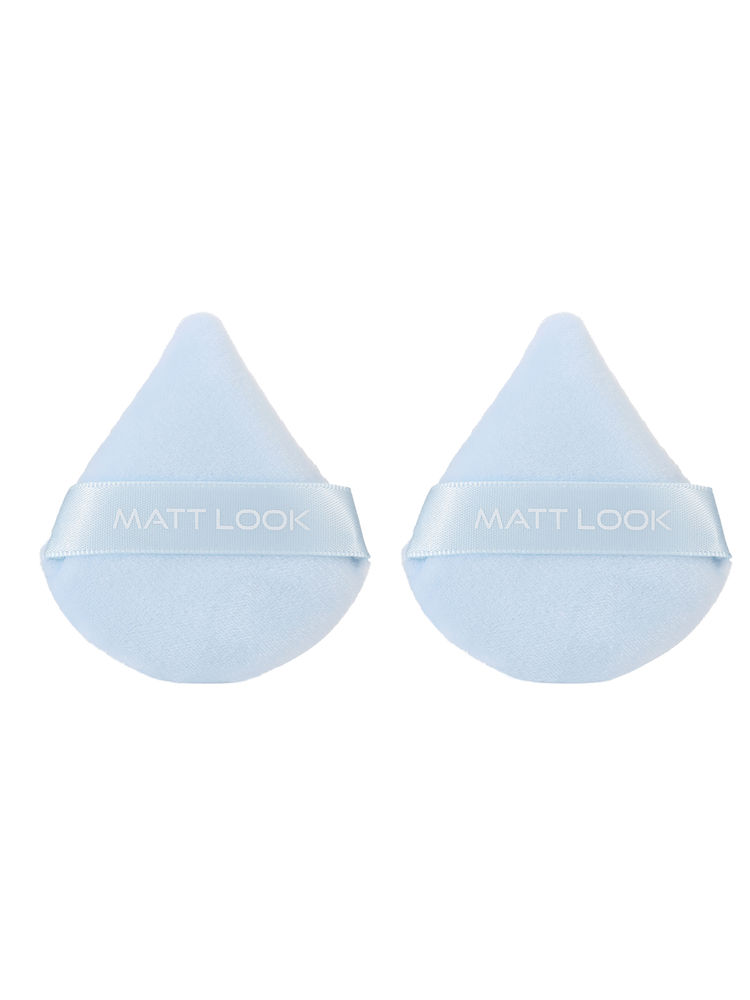 Matt look Pizza Clouds Powder Blue Puff - Pack Of 2-image-11