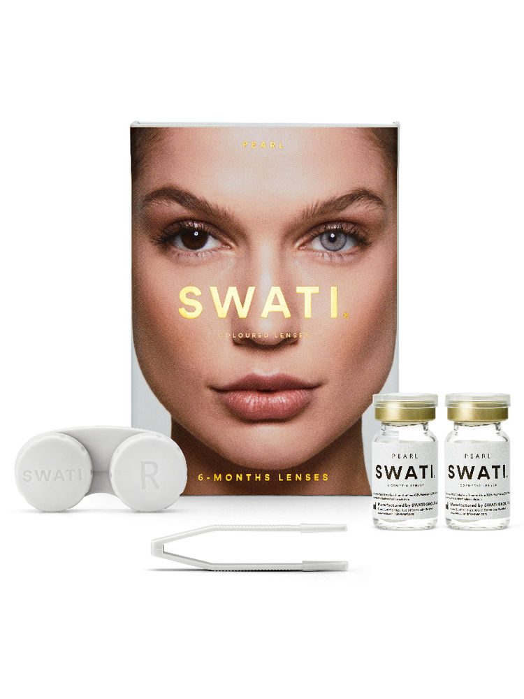 Swati Cosmetics Coloured Contact Lenses Pearl 6 months Power -0.75-picture-12
