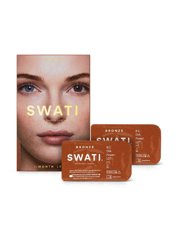 Swati Cosmetics Coloured Contact Lenses Bronze 1 month Power -5.50-picture-25