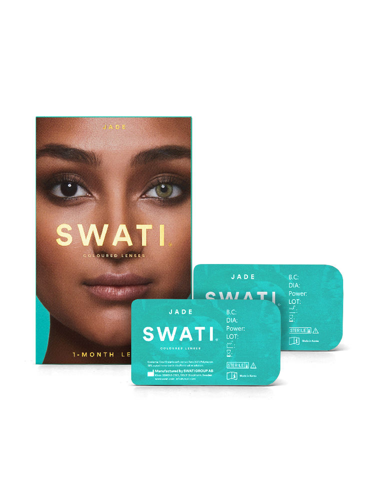 Swati Cosmetics Coloured Contact Lenses Jade 1 month Power -4.25-picture-19
