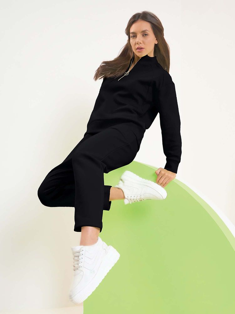 Sweet Dreams Women Black Solid Tracksuit-picture-38