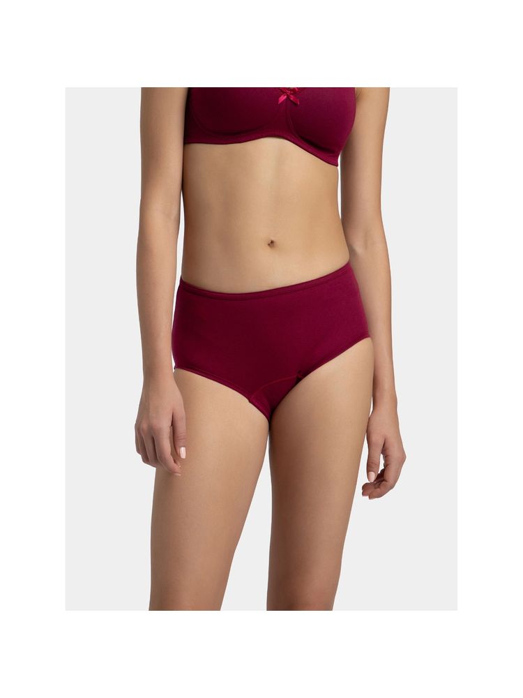 Jockey SW05 Women Super Combed Cotton Elastane Stretch Period Panty - Beet Red-picture-30