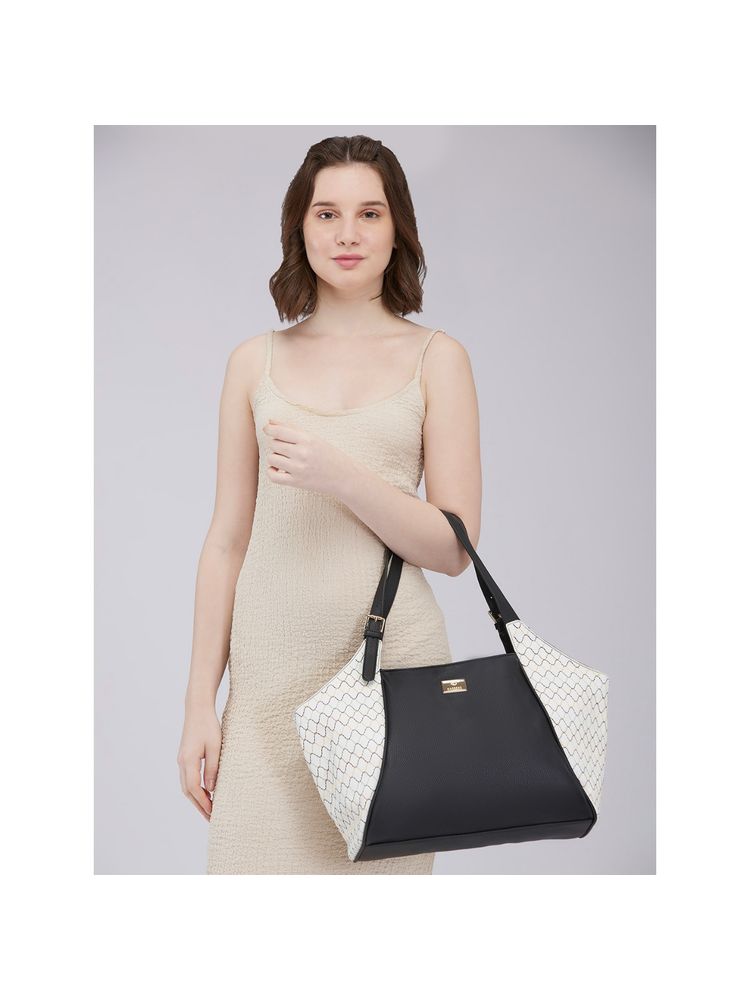 Caprese Women Black Shane Hobo Handbag (L)-image-18