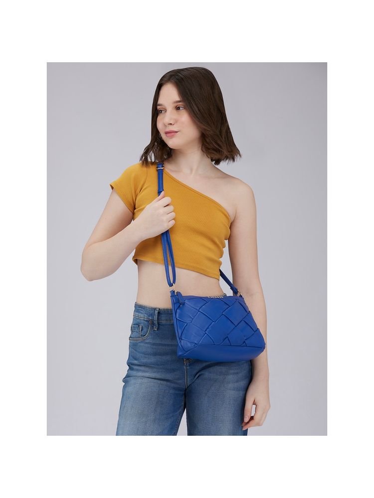 Caprese Women Blue Merlin Sling Bag (M)-image-21