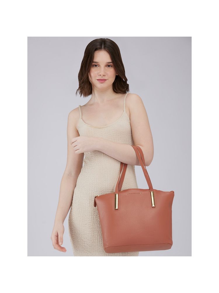 Caprese Women Tan Viola Handbag (M)-image-28