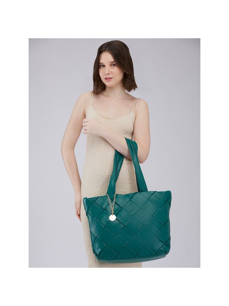 Caprese Women Teal Merlin Tote Bag (L)-picture-27
