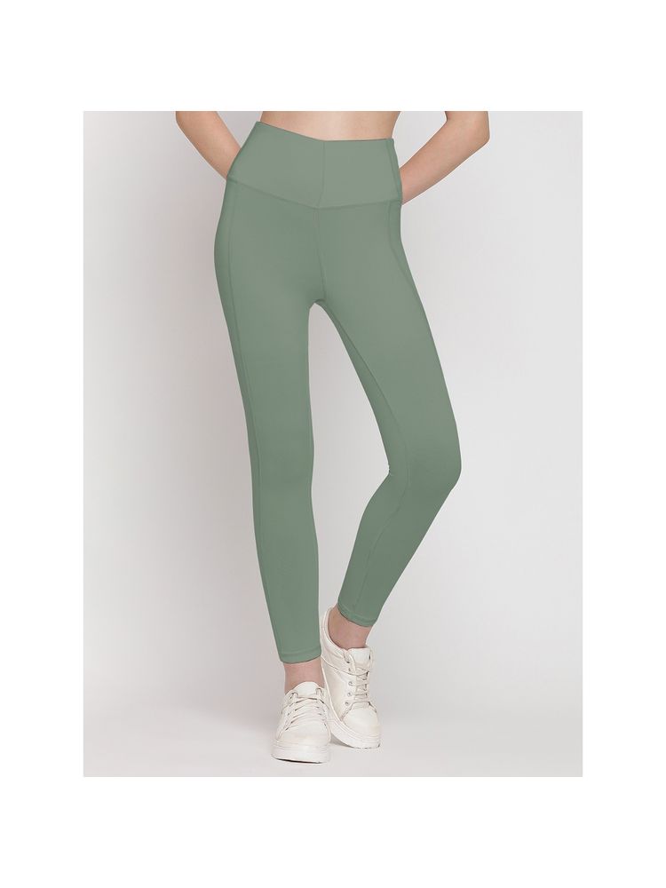 Wear Jukebox Green Long Line Super High Rise Tights-image-41
