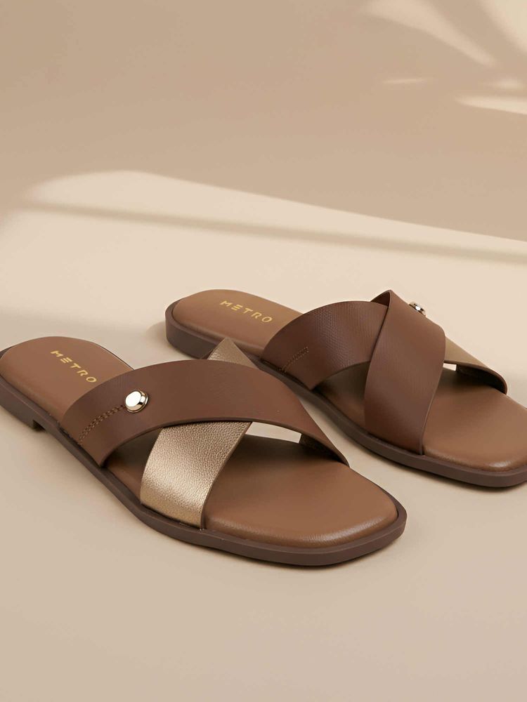Metro Women Brown Flats-image-39