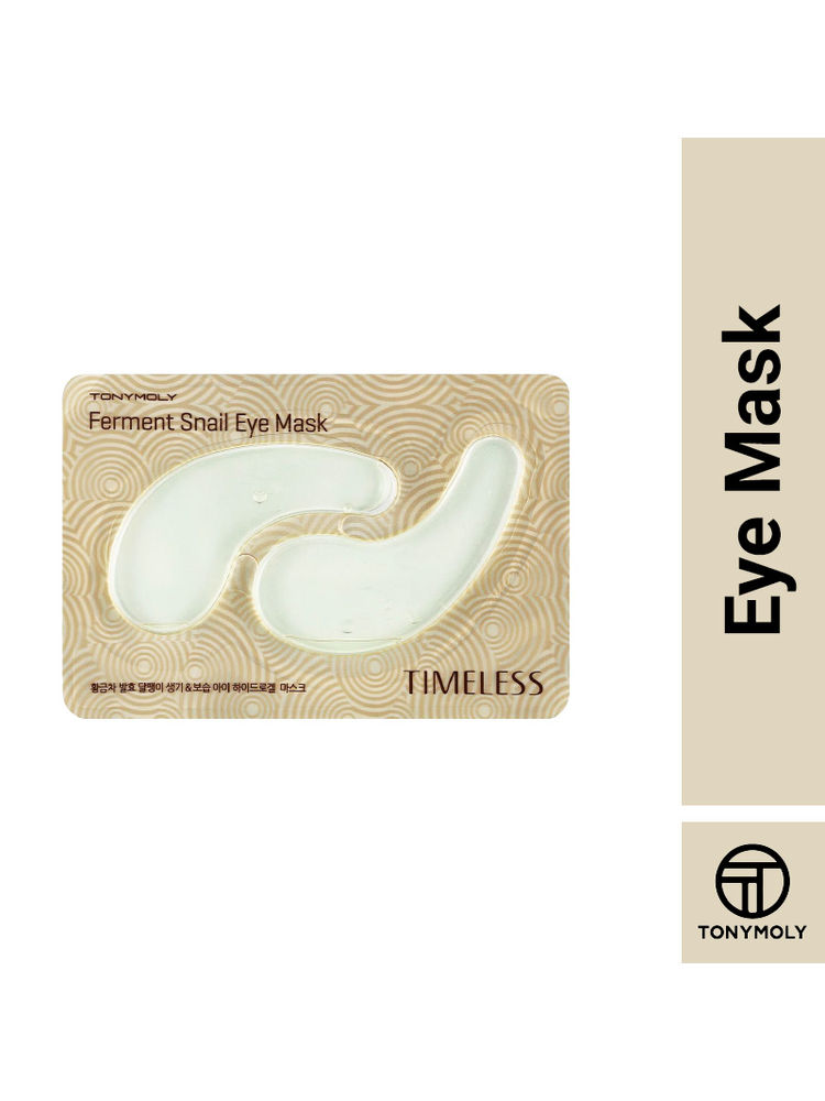 TONYMOLY Korean Timeless Ferment Snail Eye Mask to Hydrate & Brighten Rough, Damaged Under-Eyes