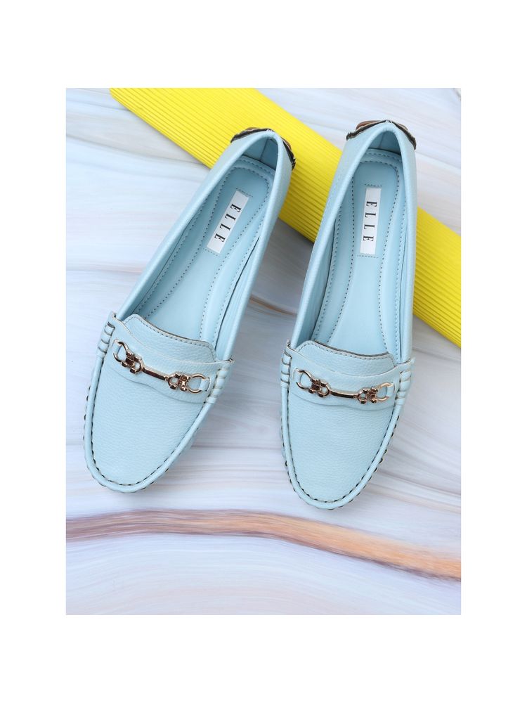 ELLE Blue Women Slip On Loafers-picture-25
