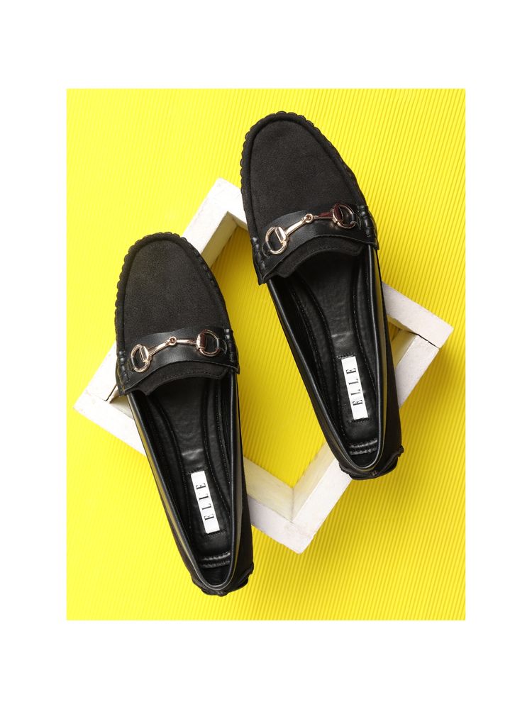 ELLE Black Women Slip On Loafers