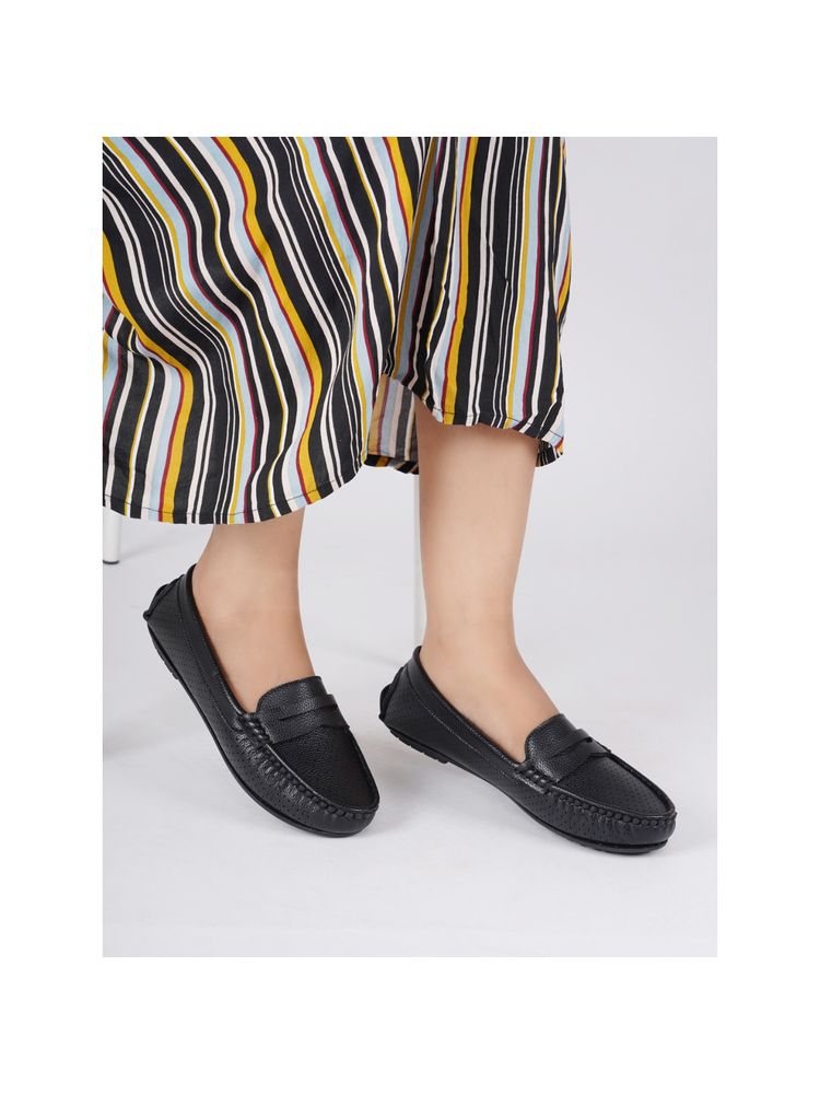ELLE Black Women Slip On Loafers-picture-18