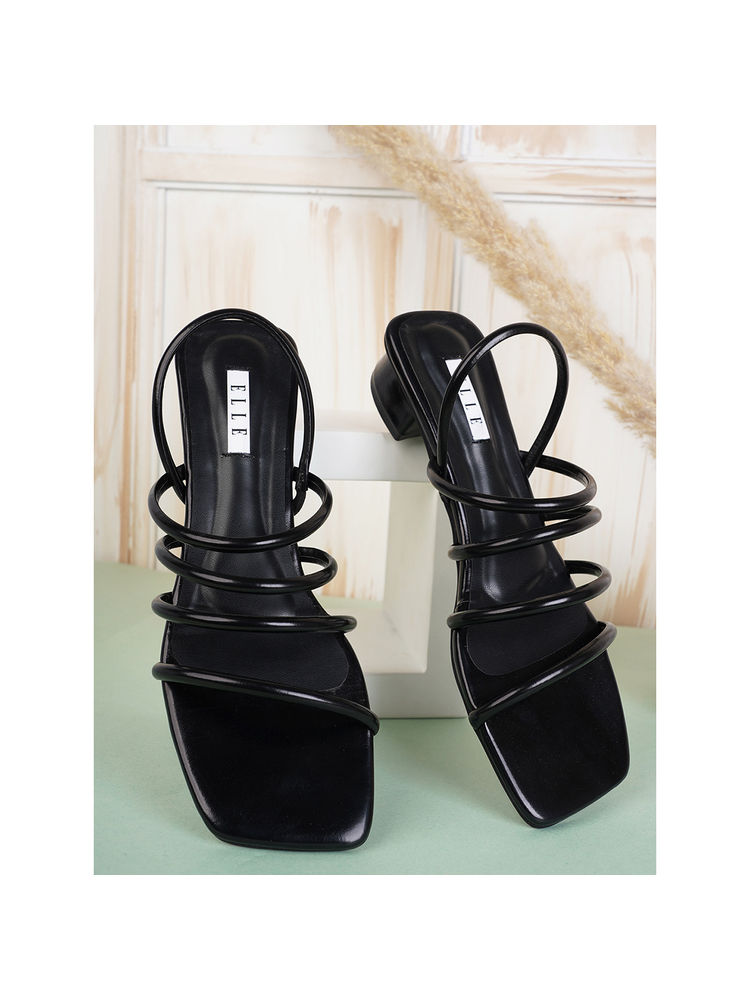 ELLE Black Women Slip On Sandals-picture-13