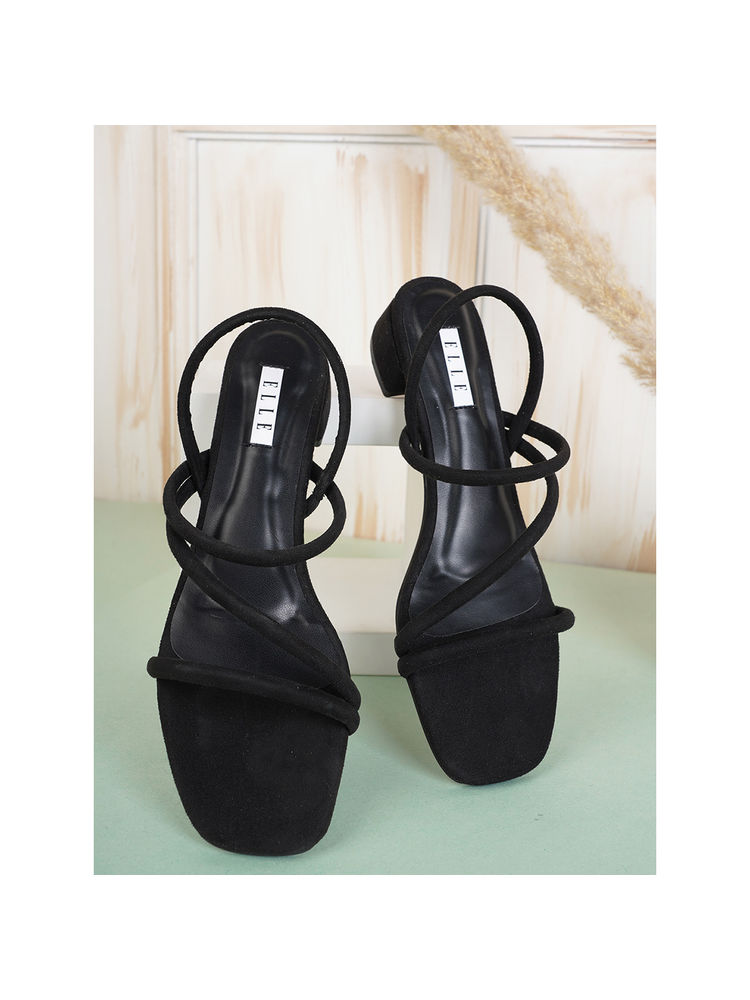 ELLE Black Women Slip On Sandals-picture-29