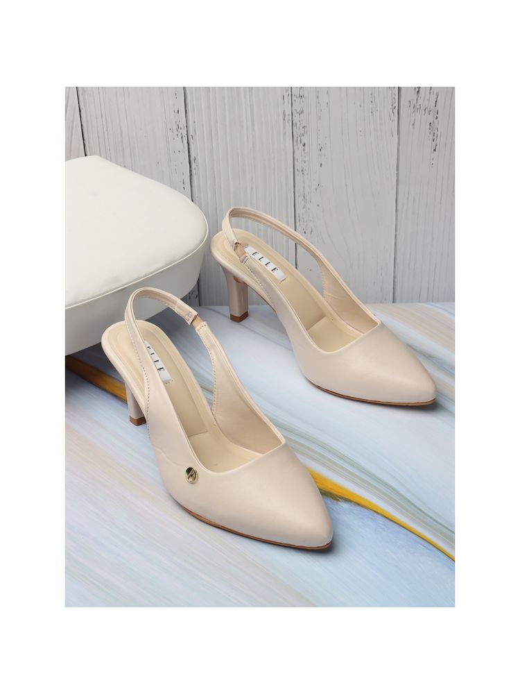 ELLE Cream Women Slip On Pumps-picture-22