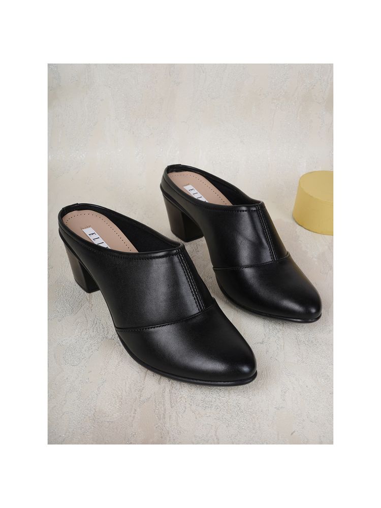 ELLE Black Women Slip On Pumps-picture-28