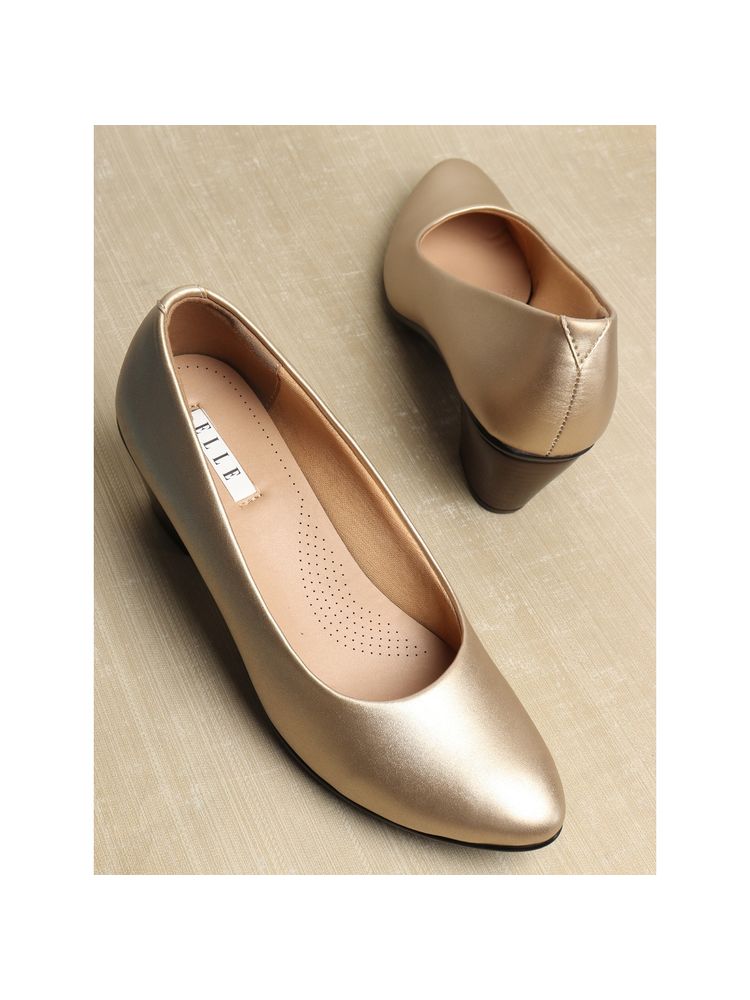 ELLE Gold Women Slip On Pumps-picture-14