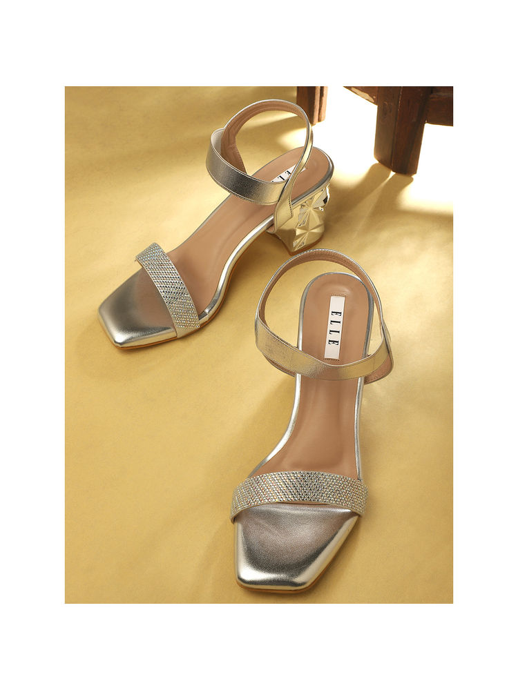 ELLE Silver Women Slip On Sandals-image-49