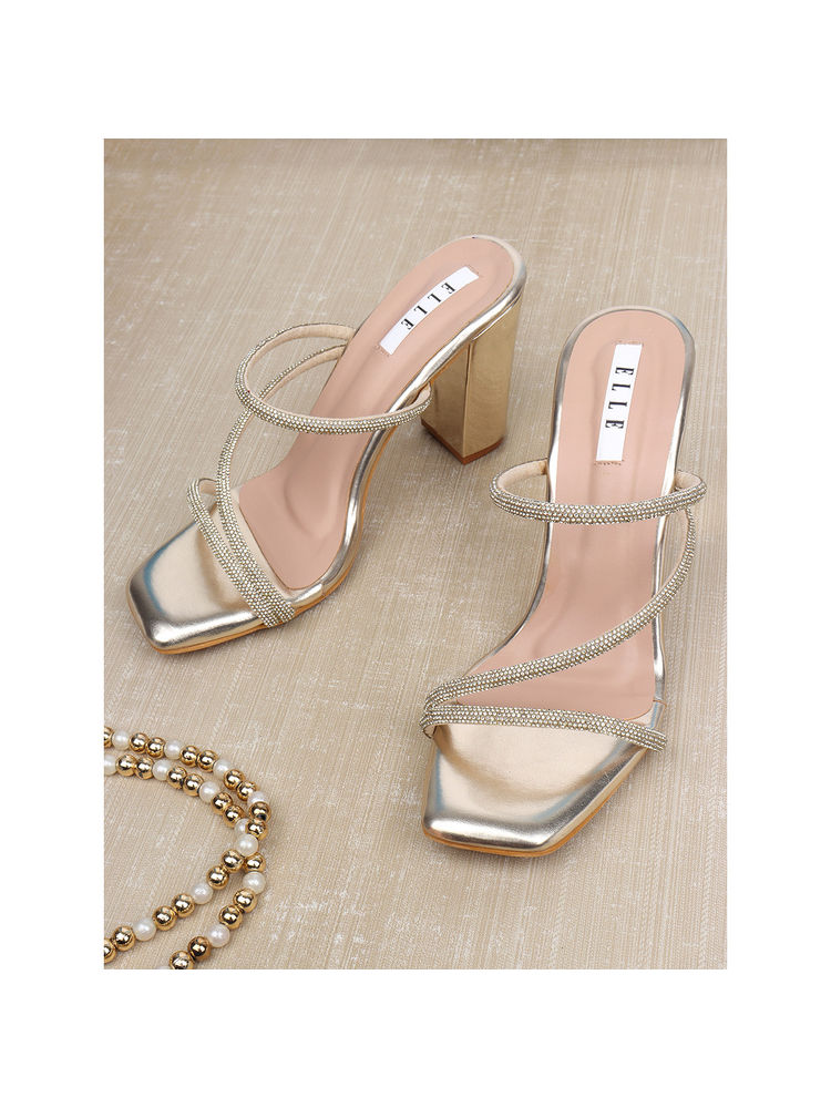 ELLE Gold Women Slip On Sandals-picture-15