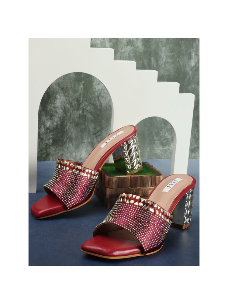 ELLE Red Women Slip On Sandals-picture-20