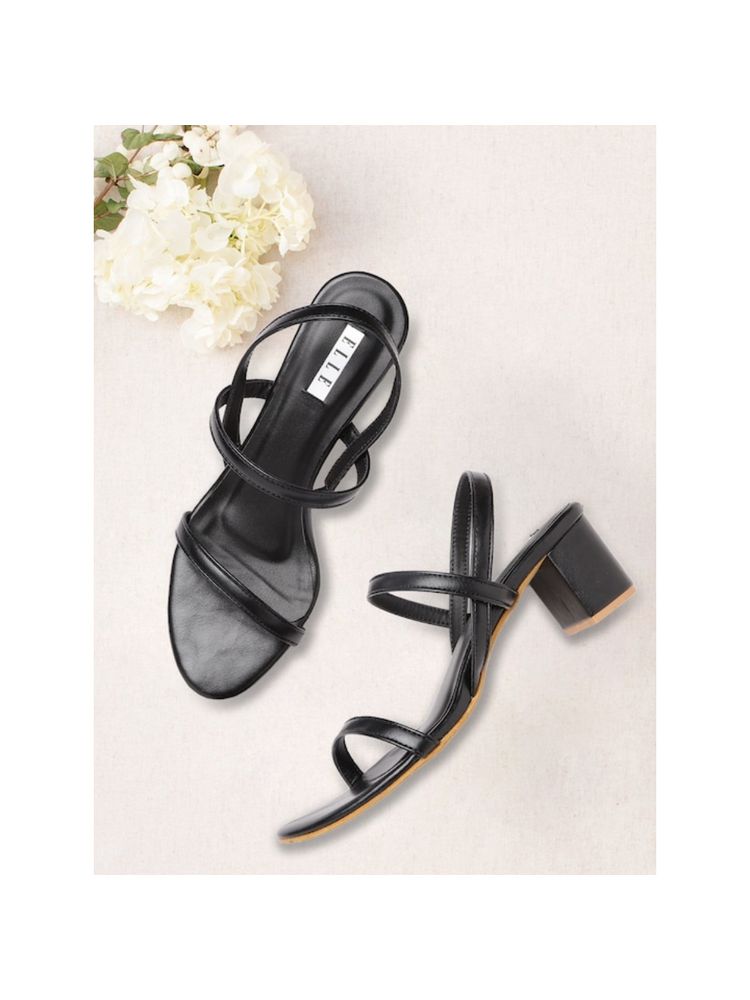 ELLE Black Women Slip On Sandals-picture-20